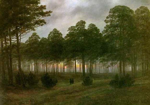 The evening, Caspar David Friedrich